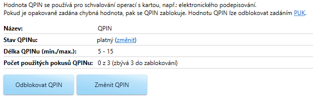 zobrazenie informačného okna ku QPINu eObčianky - Kvalifikovaný elektronický podpis