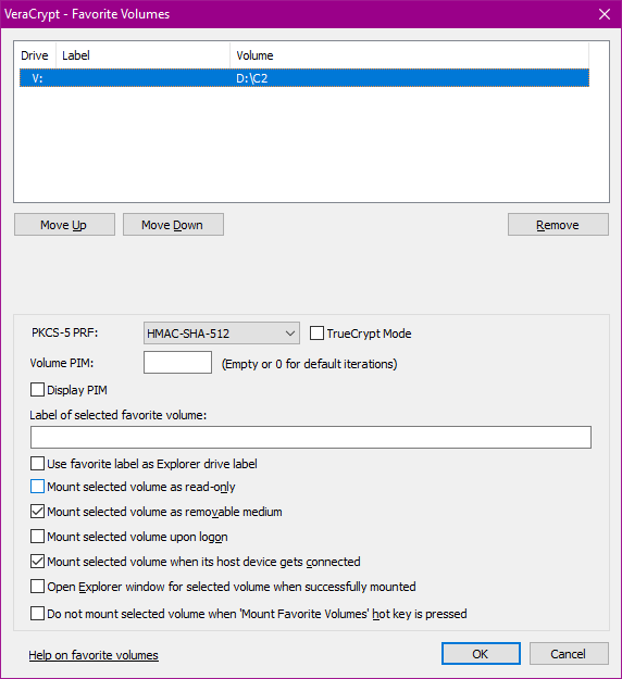 Možnosti nastavenia pripájaných zväzkov - Kybernetická bezpečnosť