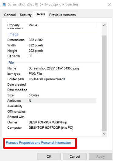Metadata Windows - Význam digitálnych technológií a ich riziká - Význam digitálnych technológií a ich riziká