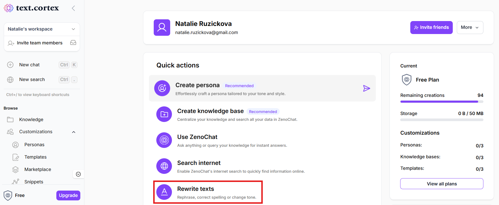 Prepis textu – TextCortex - AI - Majstrovstvá produktivity s umelou inteligenciou
