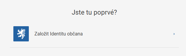 Prvé založenie identity - Elektronická identita občana - Elektronická identita občana