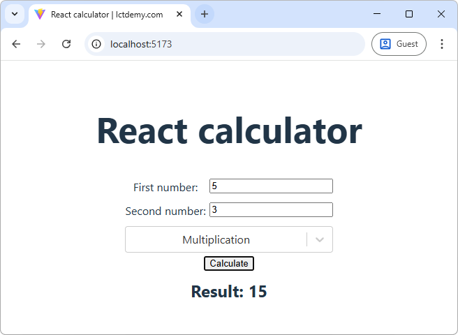 Kalkulačka v React - Základy React