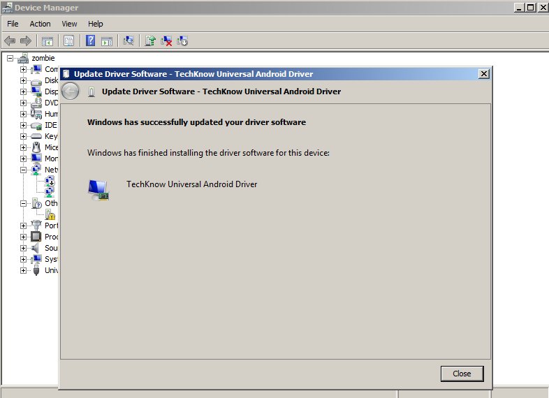 Inštalácia adb úspešná - Programujeme Android hru