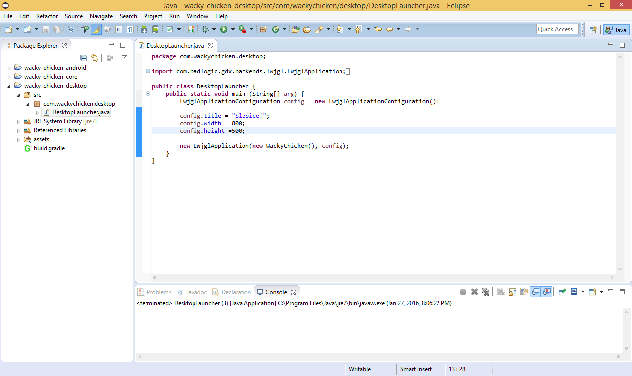 Pomenujeme okno a udelíme mu veľkosť - Programujeme Android hru