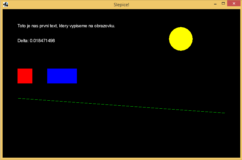 Všetky útvary sú vykreslené - Programujeme Android hru