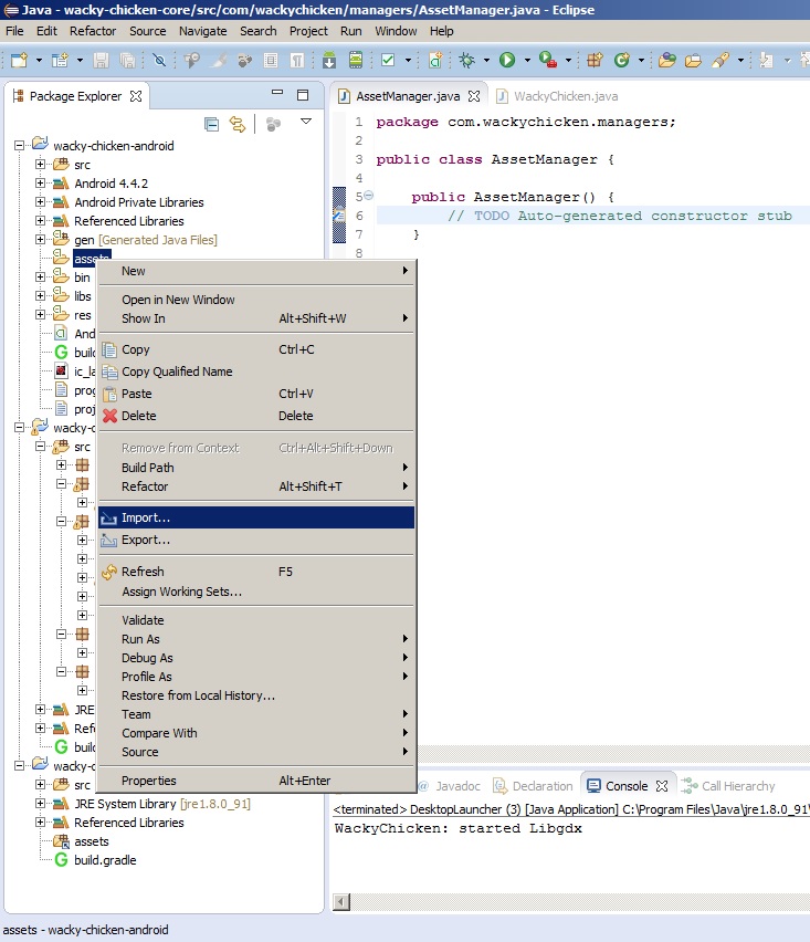 Eclipse – android-assets - Programujeme Android hru