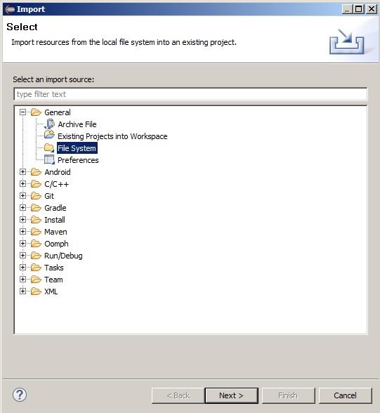 Eclipse – File System - Programujeme Android hru