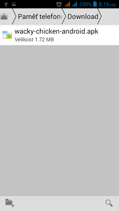 Spustíme správca súborov - Programujeme Android hru