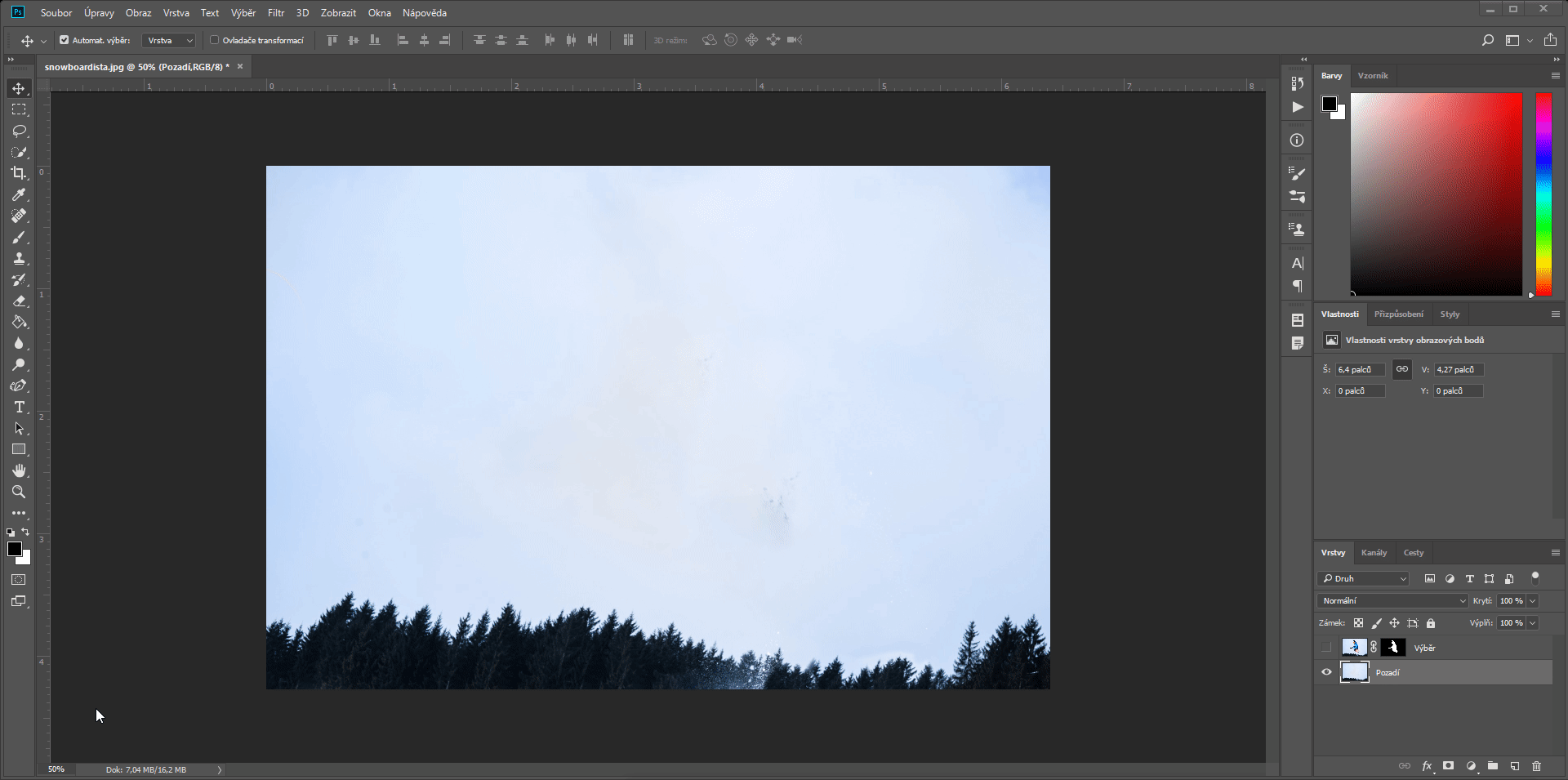 Ďalší postup pre rozostrenie pozadia okolo postavy v Adobe Photoshop - Základy Adobe Photoshop