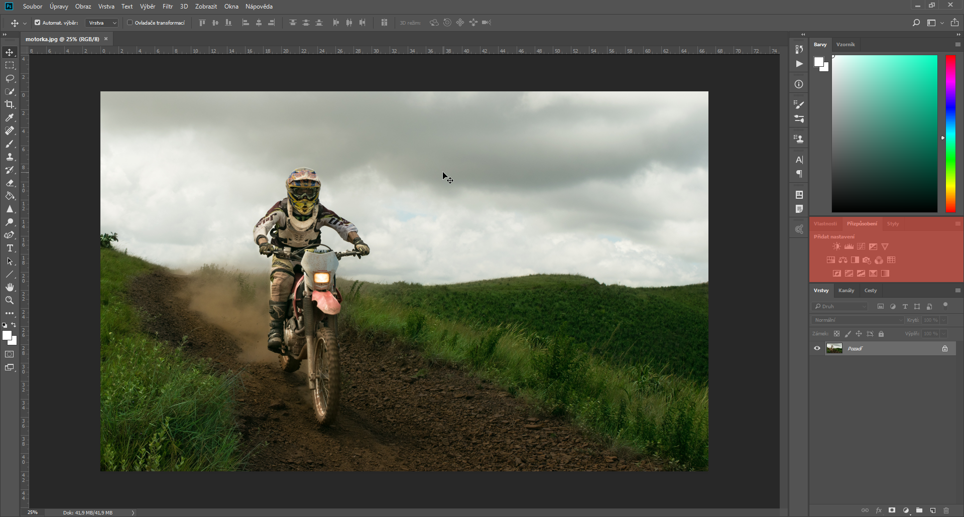 Panel prispôsobenia v Adobe Photoshop - Základy Adobe Photoshop