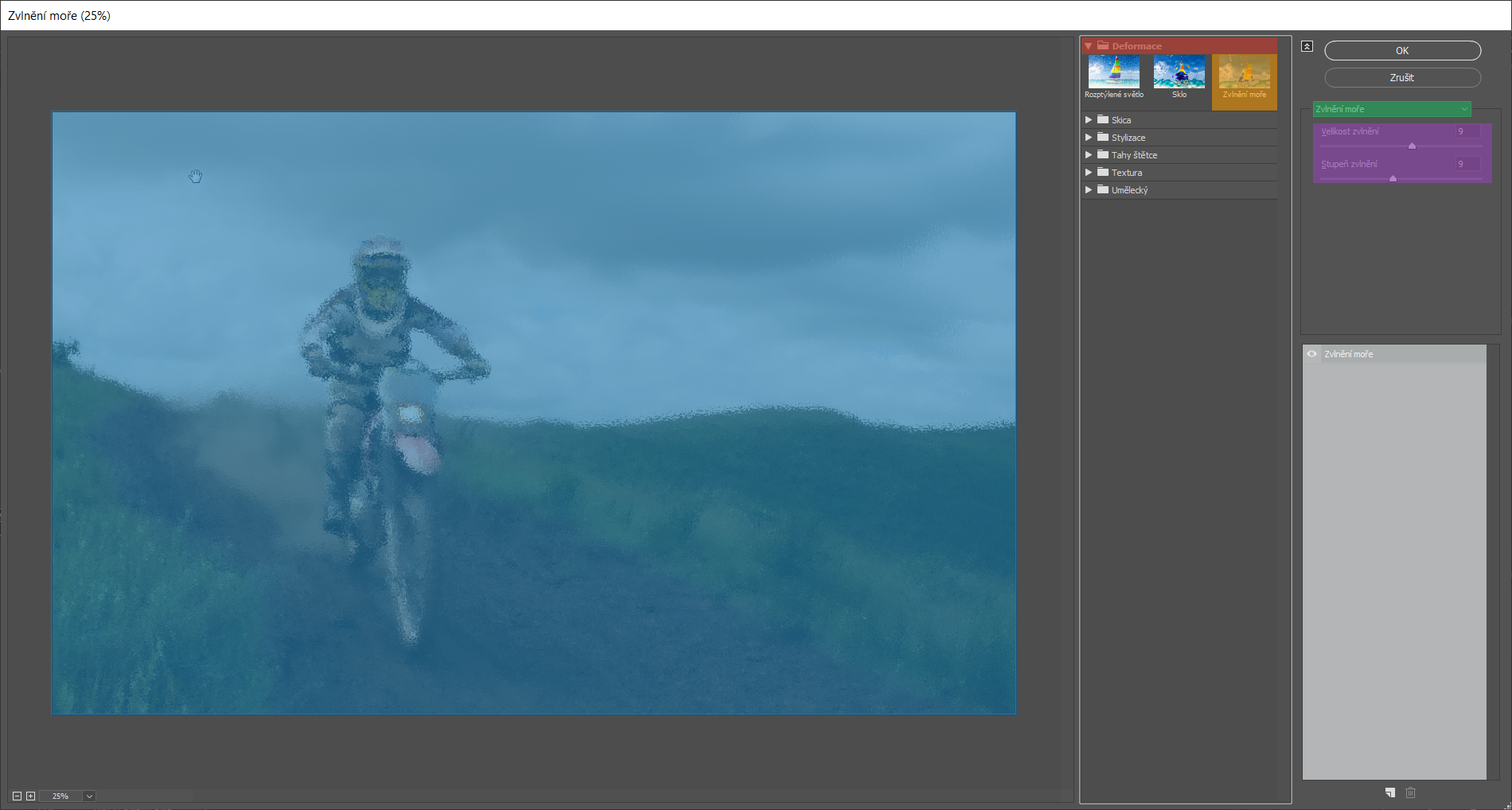 Galéria filtrov v Adobe Photoshop - Základy Adobe Photoshop