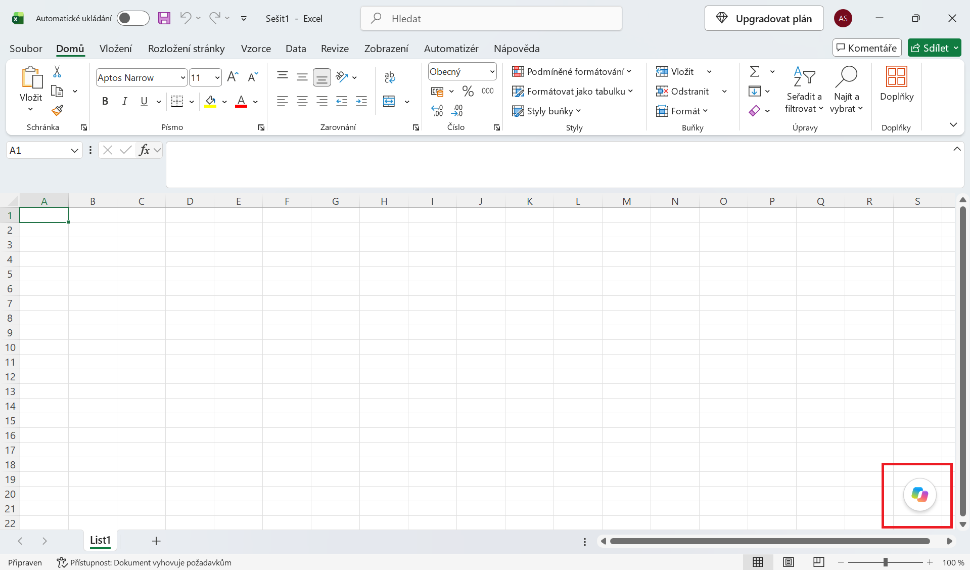 Spustenie Copilotu v Microsoft Exceli  - Základy Microsoft Excel - Základy Microsoft Excel
