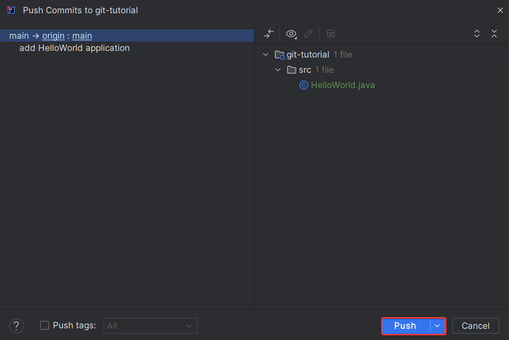Push projektu – potvrdenie - Git