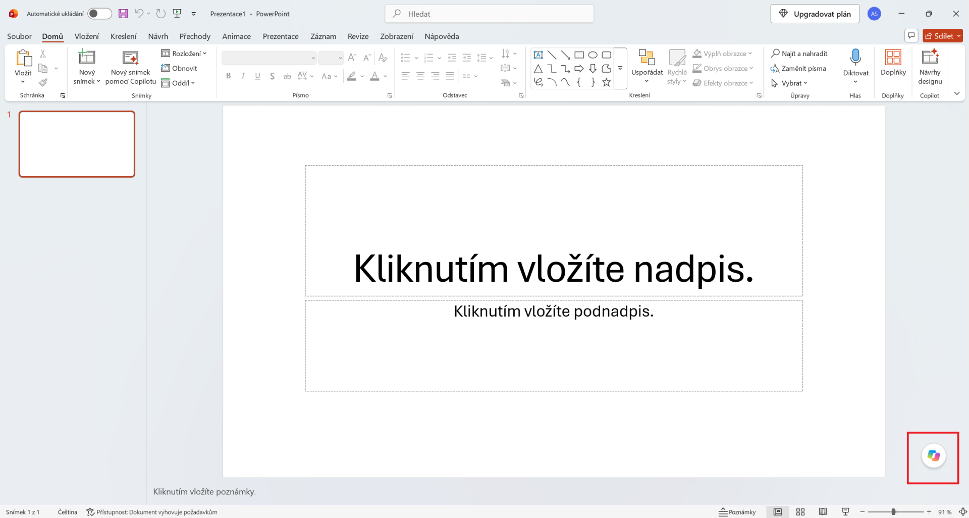 Spustenie Copilotu v Microsoft PowerPointe  - Základy Microsoft PowerPoint - Základy Microsoft PowerPoint