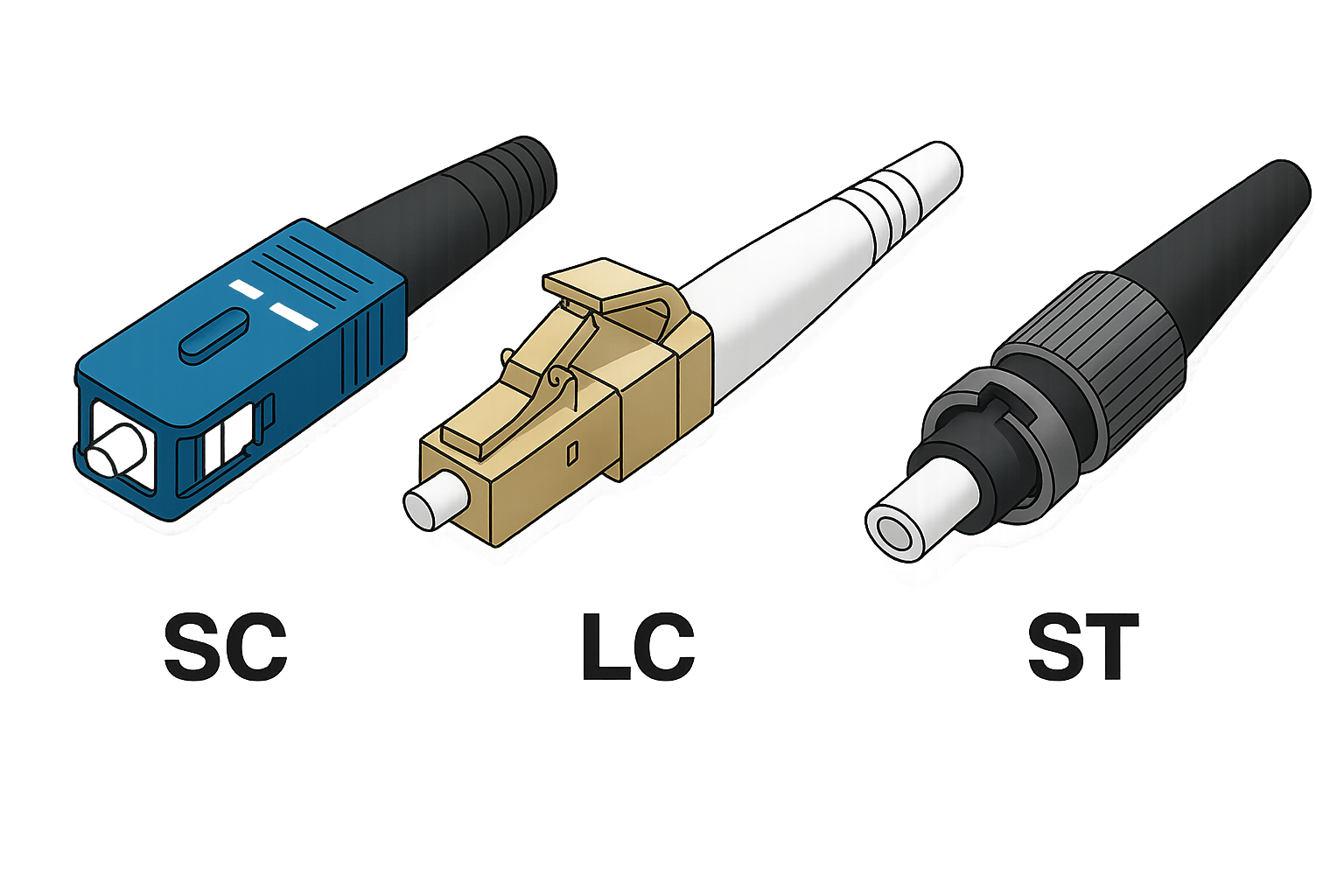 Obrázok konektorov - Vytváranie návrhov a štruktúry sietí  - Vytváranie návrhov a štruktúry sietí 