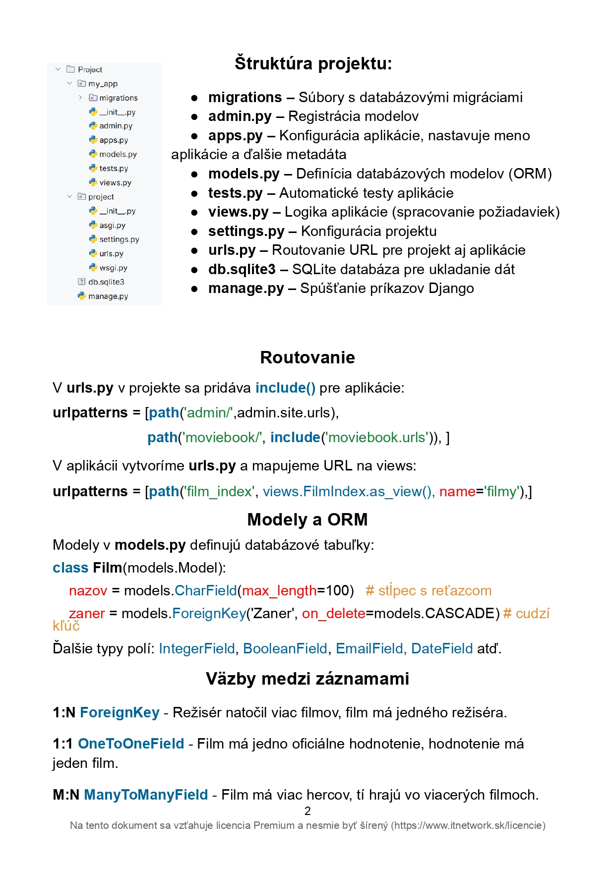 Základy Django frameworku pre Python