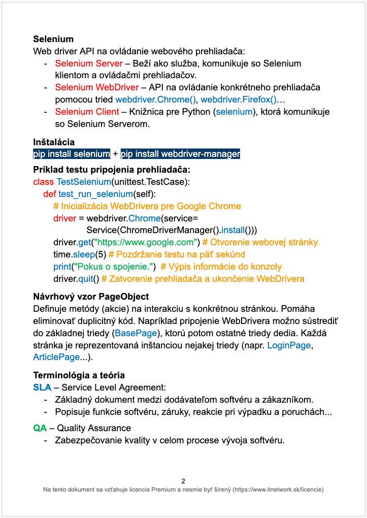 Testovanie v Pythone