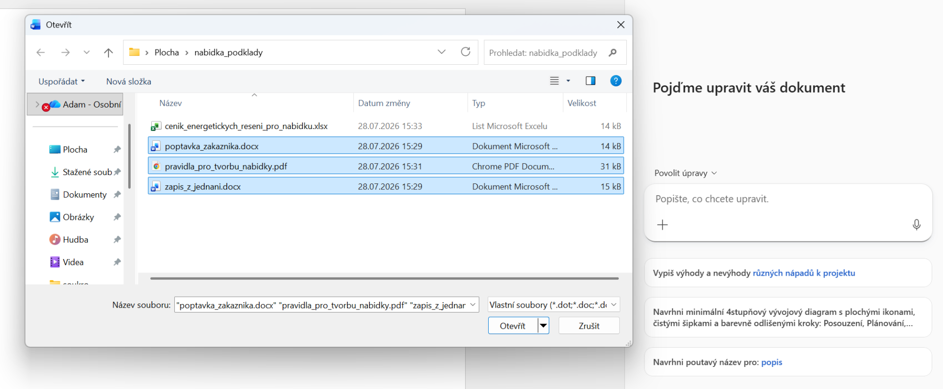 Pridanie zdrojových dokumentov do Copilotu v Microsoft Worde  - Základy Microsoft Word - Základy Microsoft Word
