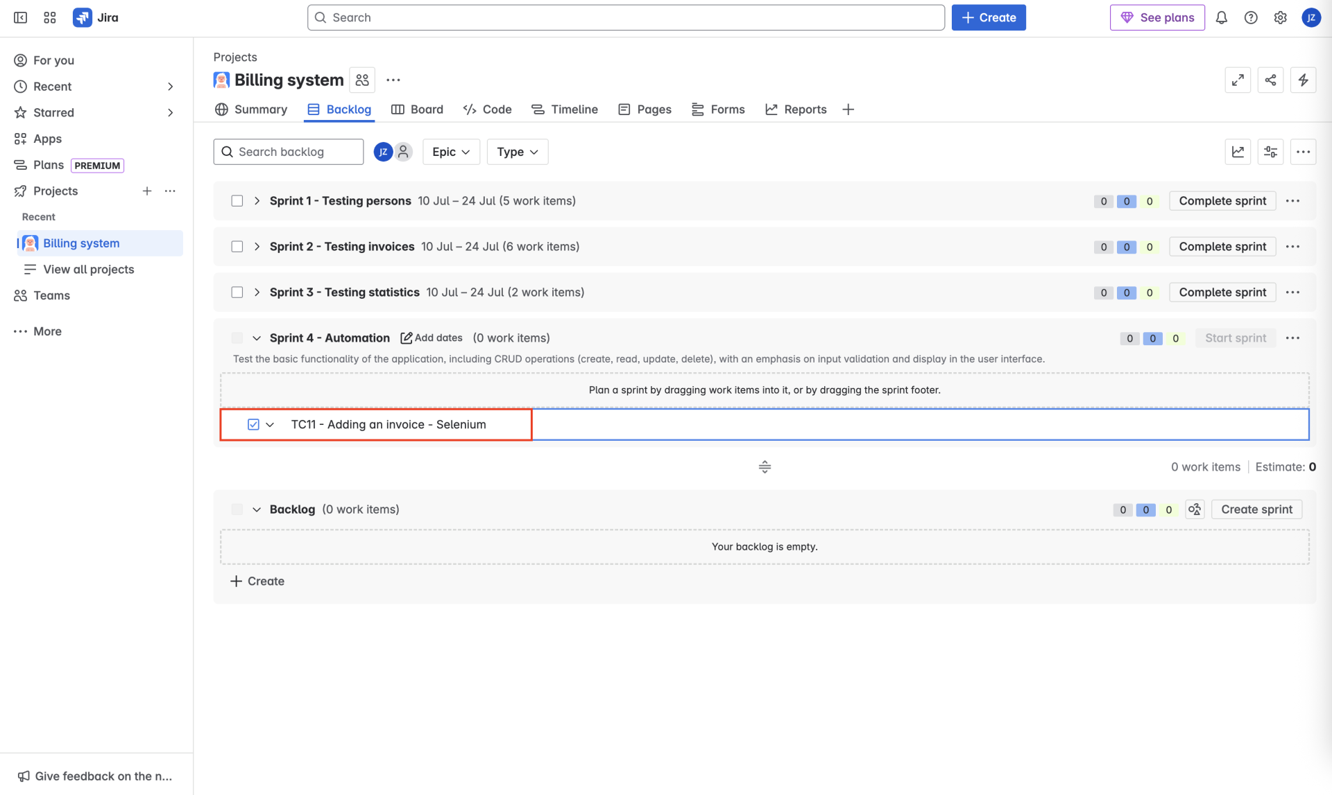 Vytvorenie testovacieho prípadu - Praktické testovanie projektov - Automatizované testovanie