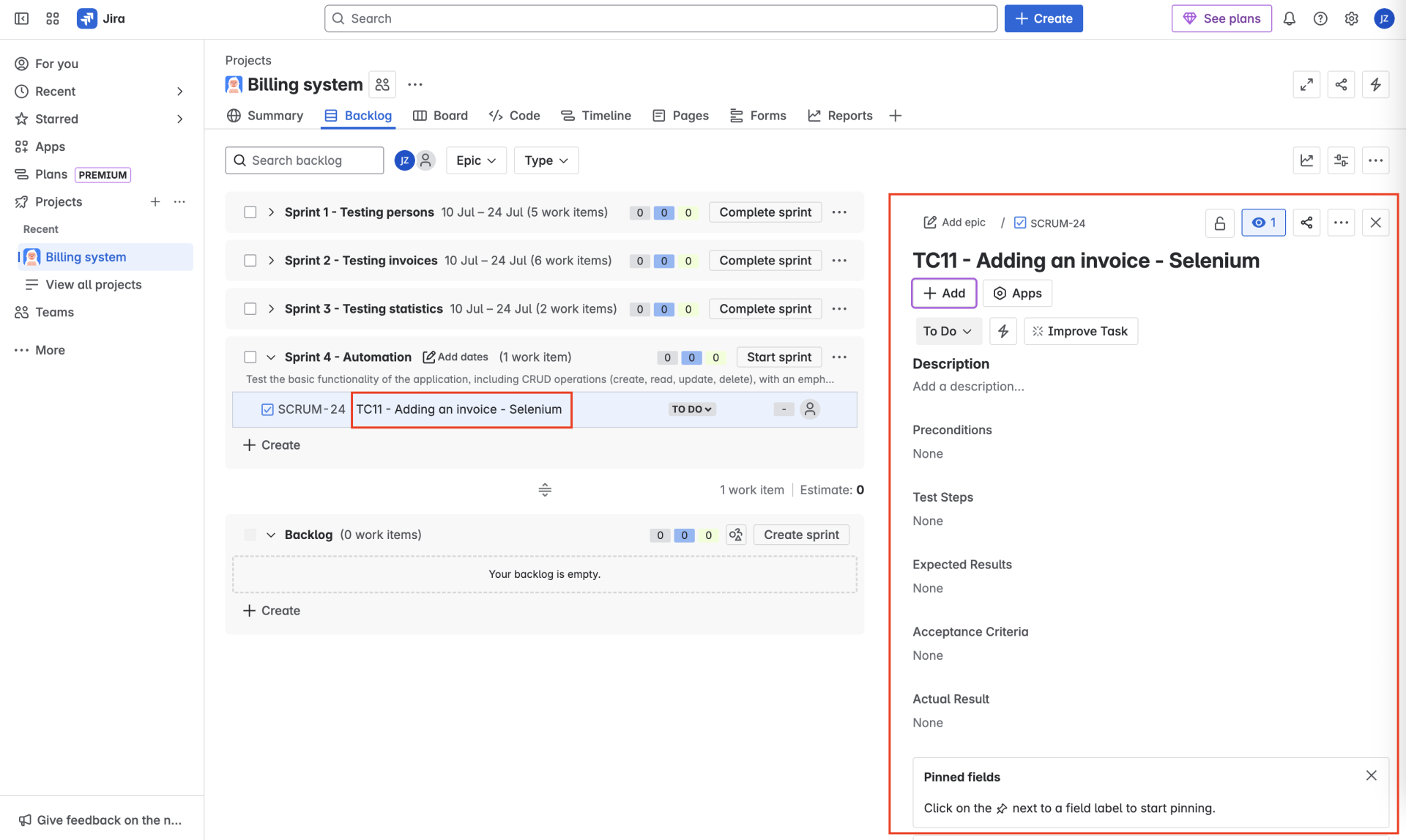 Editácia testovacieho prípadu - Praktické testovanie projektov - Automatizované testovanie