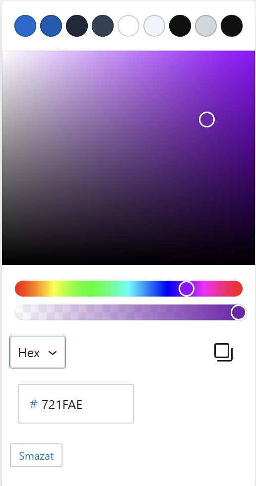 Hex zápis vo WordPress. - WordPress - Základy - WordPress - Základy