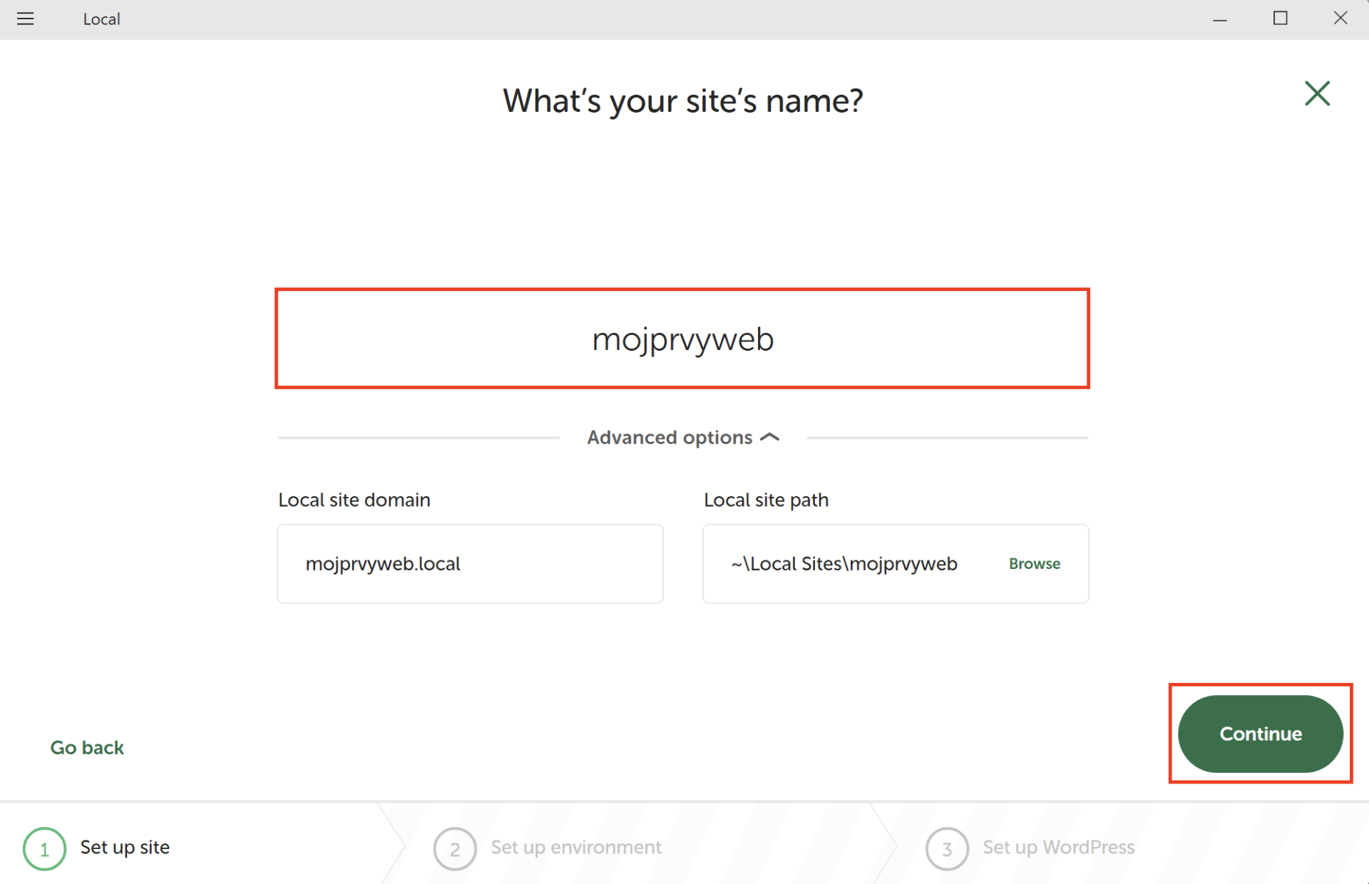 Voľba názvu stránky - WordPress - Základy