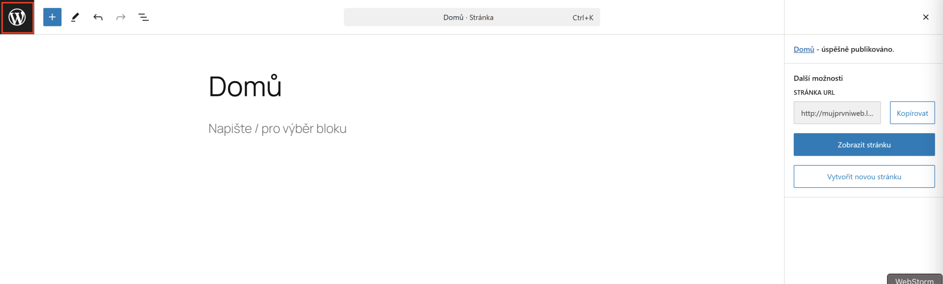 Návrat do administrácie webu - WordPress - Základy - WordPress - Základy