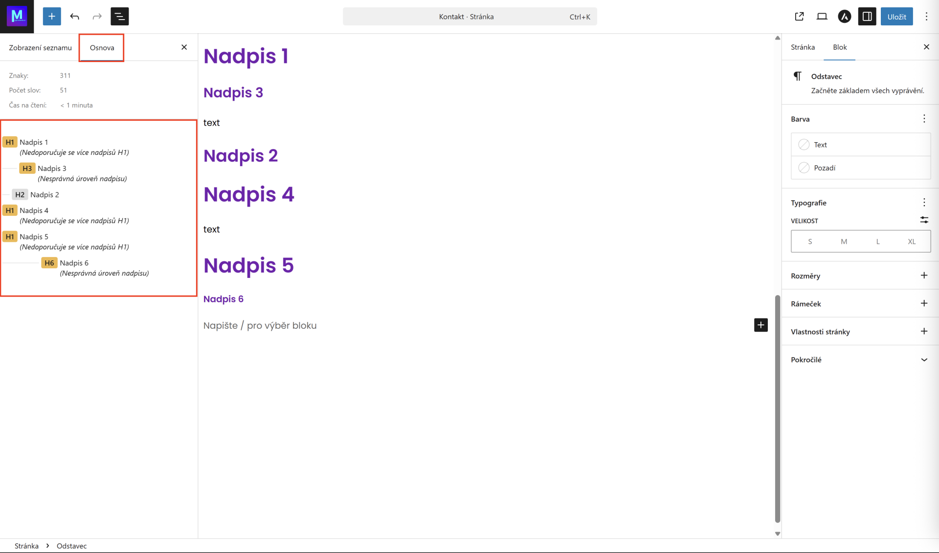 Osnova. - WordPress - Základy - WordPress - Základy