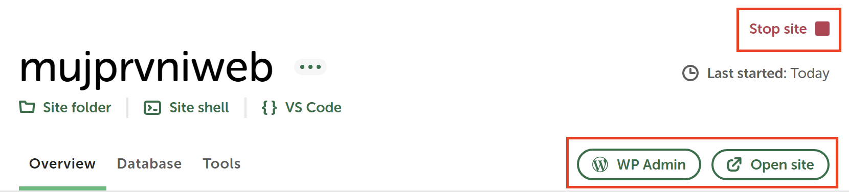 Ovládacie tlačidlá - WordPress - Základy - WordPress - Základy