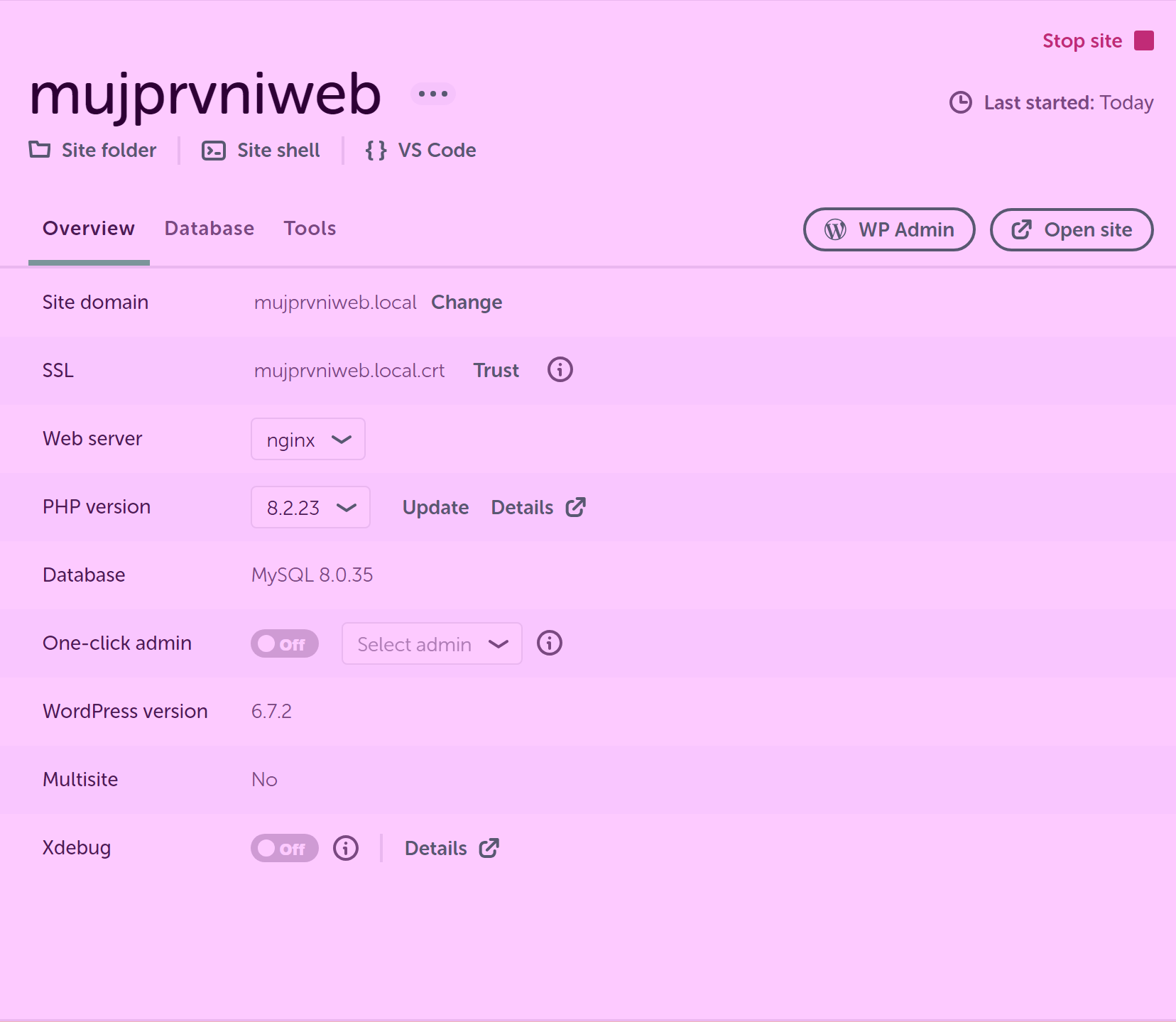 Hlavný panel  - WordPress - Základy - WordPress - Základy