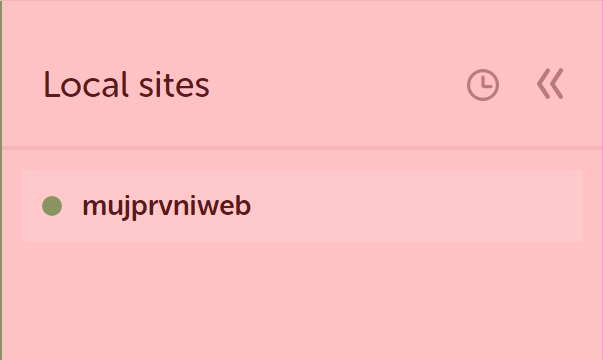 Local sites - WordPress - Základy - WordPress - Základy