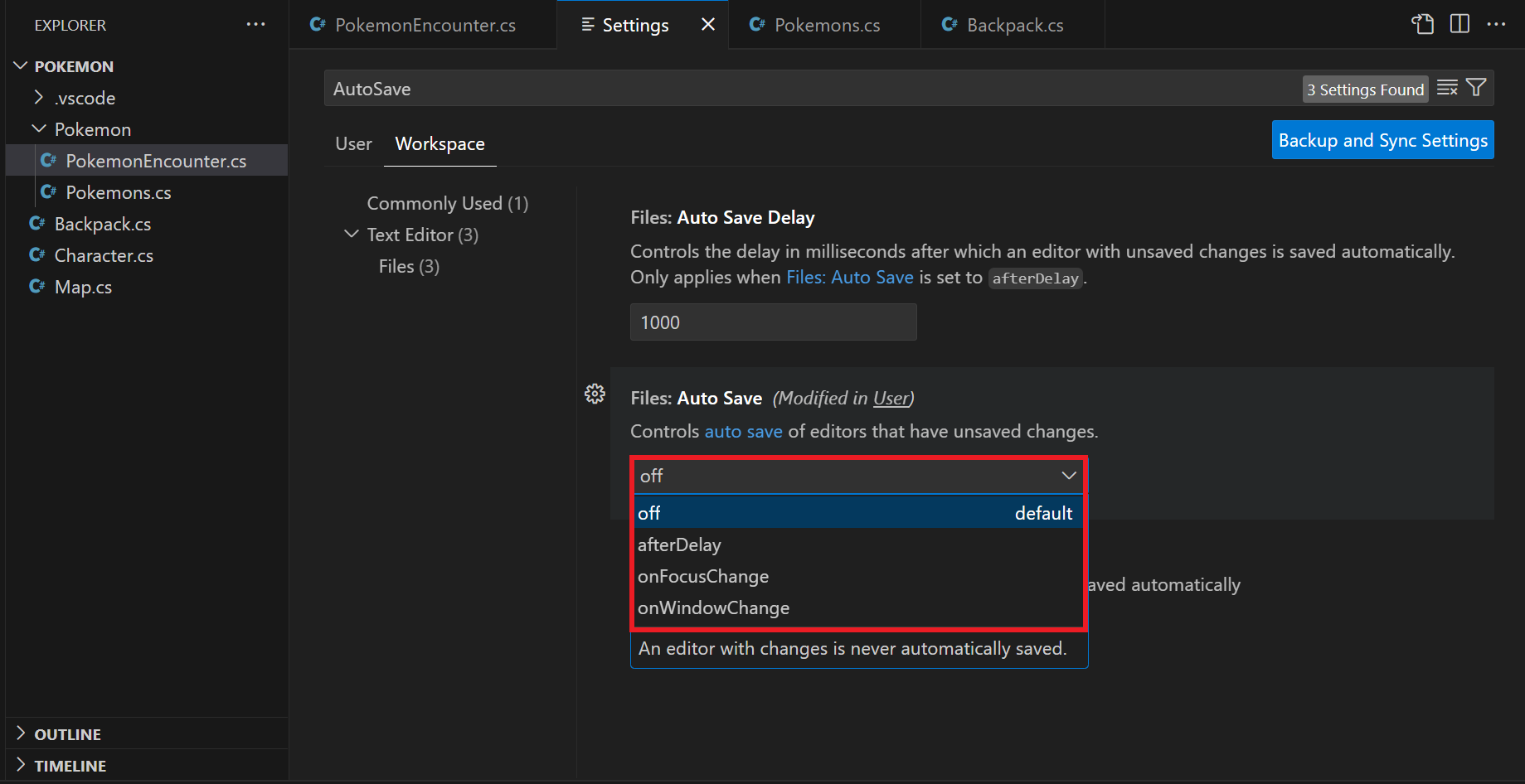 Možnosti nastavenia AutoSave - Visual Studio Code - Visual Studio Code