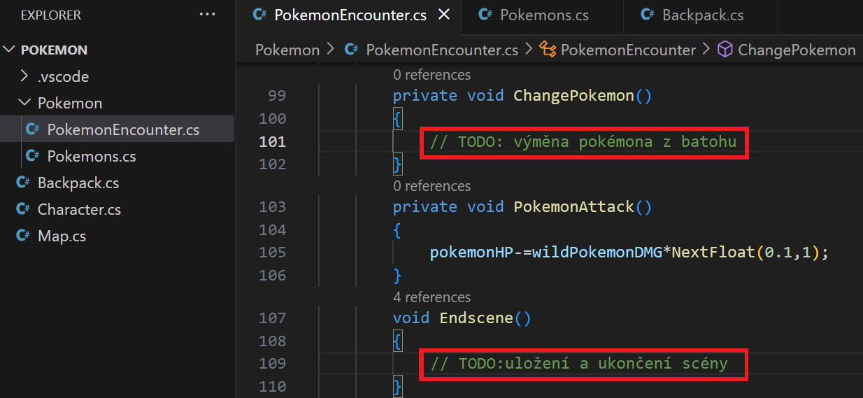 Zakomentovanie ozanačených riadkov - Visual Studio Code - Visual Studio Code