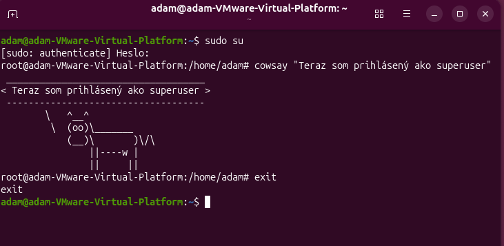 Práca s oprávneniami v Linuxe – superpoužívateľ - Linux a UNIX