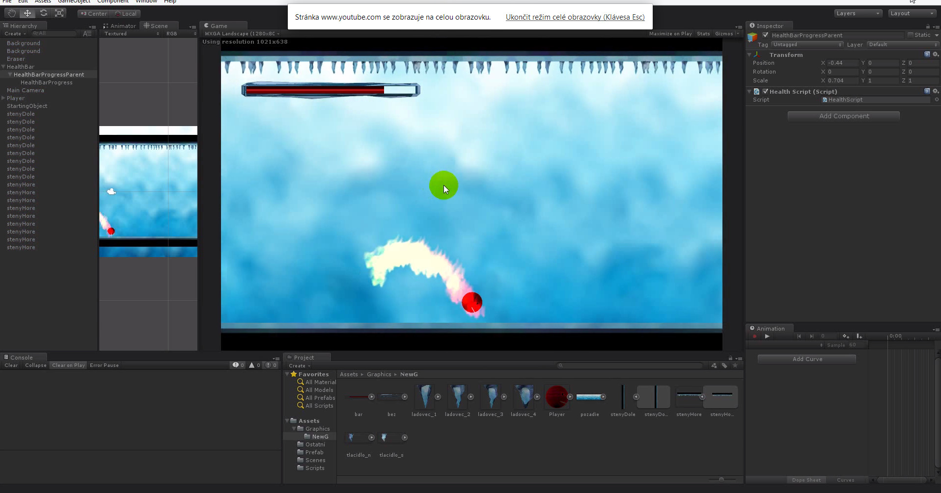 Tvorba 2D arkády pre Android v Unity