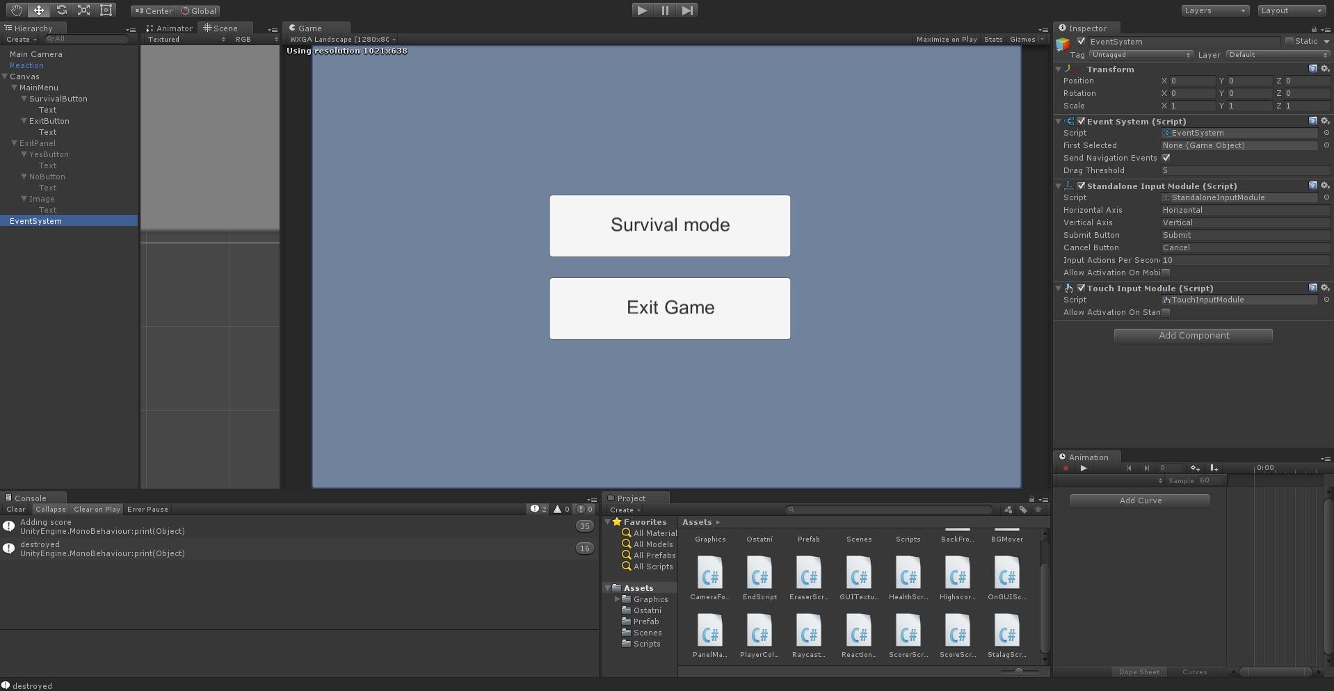 Hra v C# .NET Unity 3D - Tvorba 2D arkády pre Android v Unity