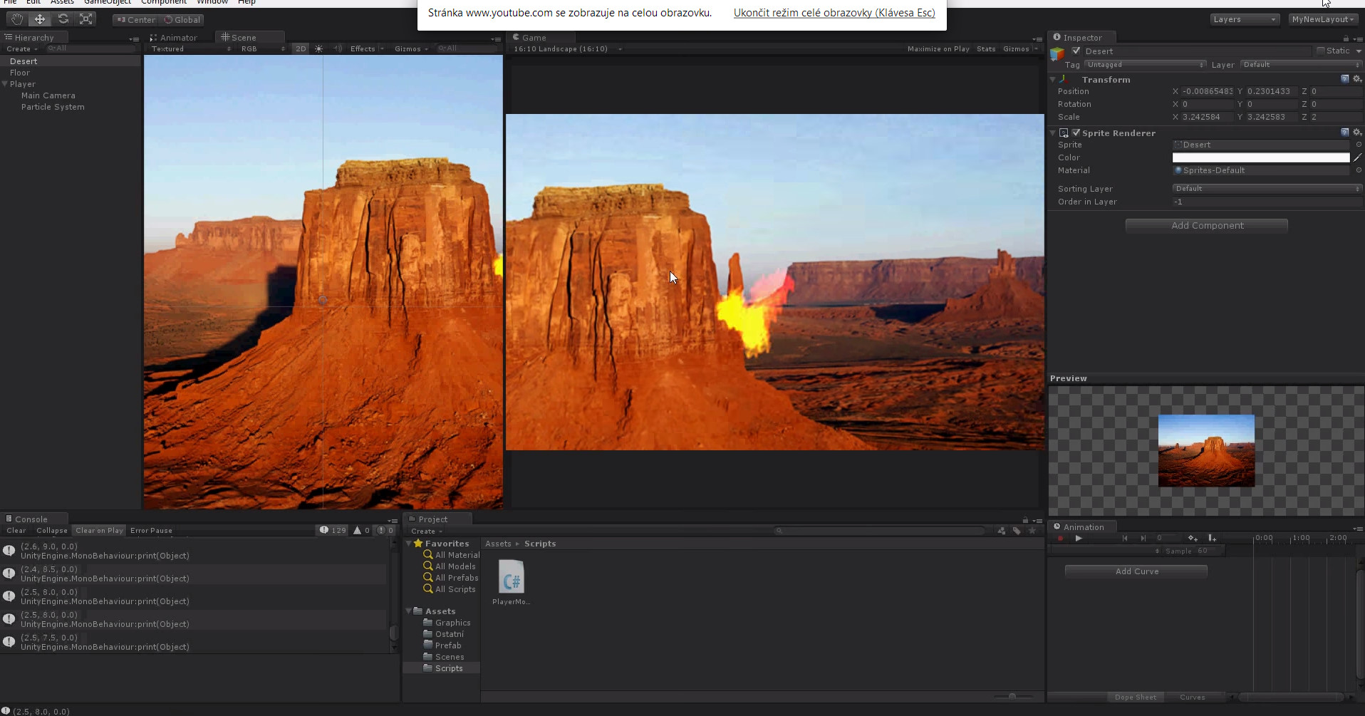 Tvorba 2D arkády pre Android v Unity