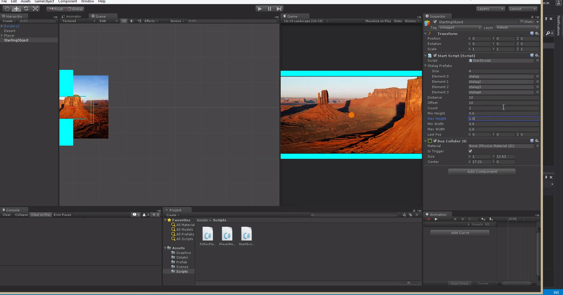 Tvorba 2D arkády pre Android v Unity