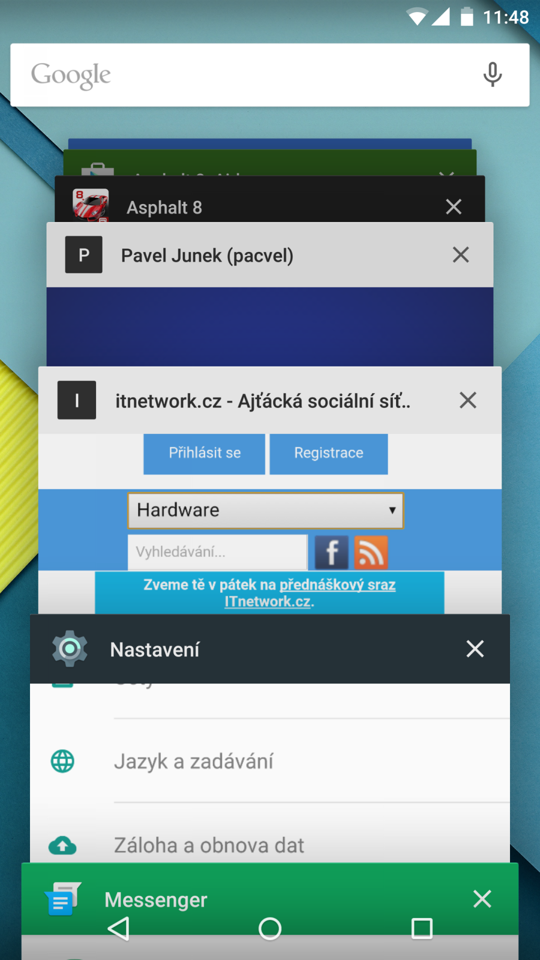Multitaskingový menu - Recenzia mobilných telefónov