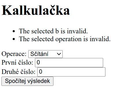 Chybové hlášky v PHP frameworku Laravel - Laravel framework pre PHP
