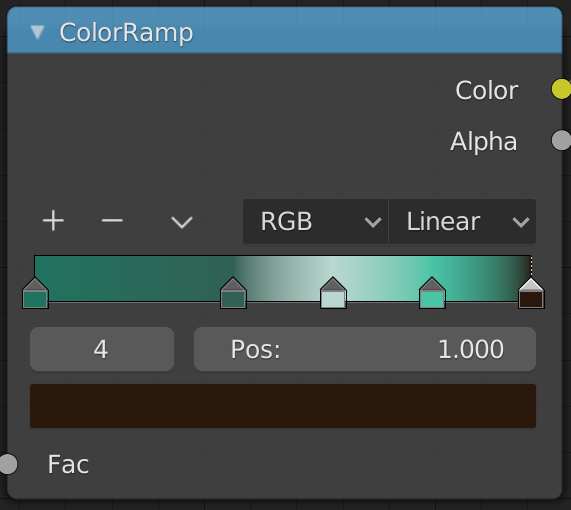 ColorRamp – medenky - Blender