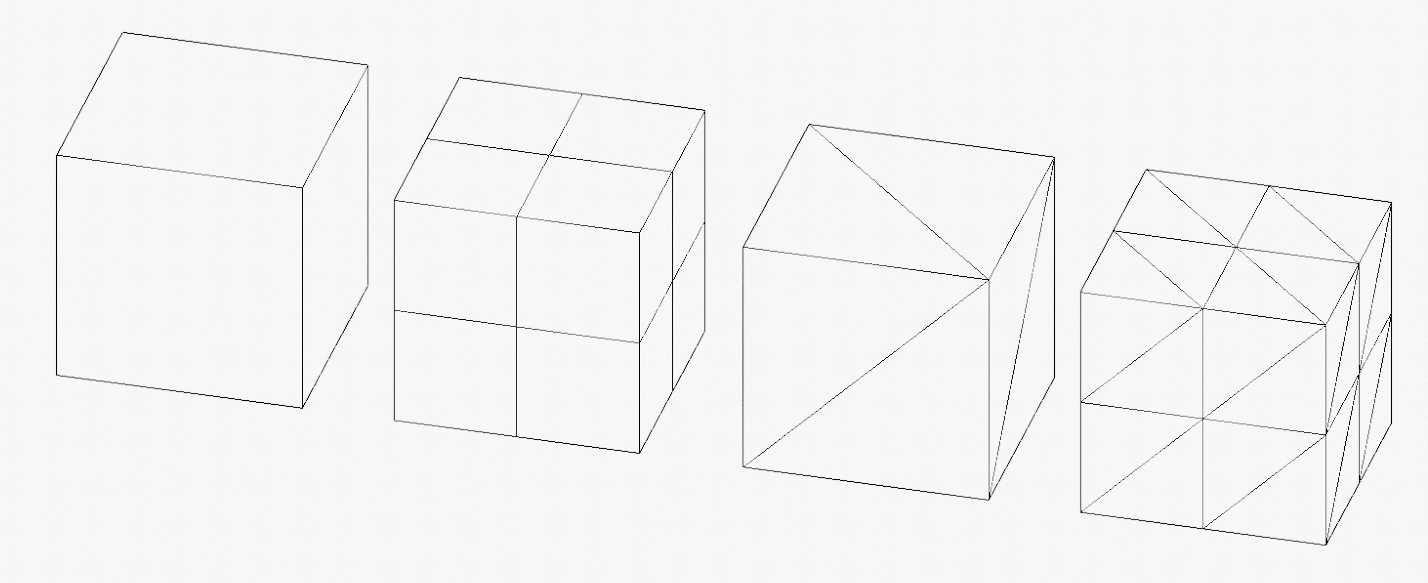 ukážky kocky - Blender