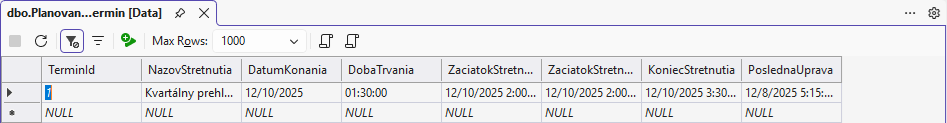 Dátum a čas - MS-SQL databázy krok za krokom