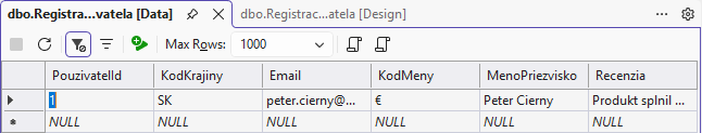 Reťazce - MS-SQL databázy krok za krokom