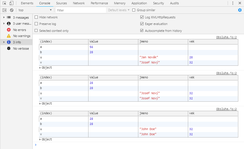 Referencie v JavaScripte - Objektovo orientované programovanie v JavaScriptu