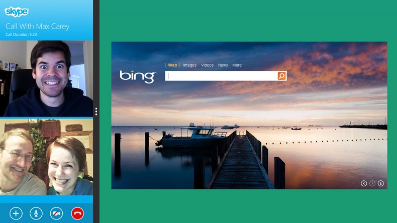 Windows 8 – Skype Snap view, Fill - História Windows