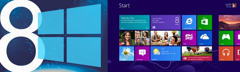 Windows 8 – ponuka štart, živé dlaždice - História Windows