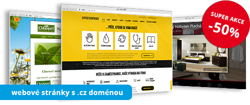 inPage weby s cz doménou - PR články