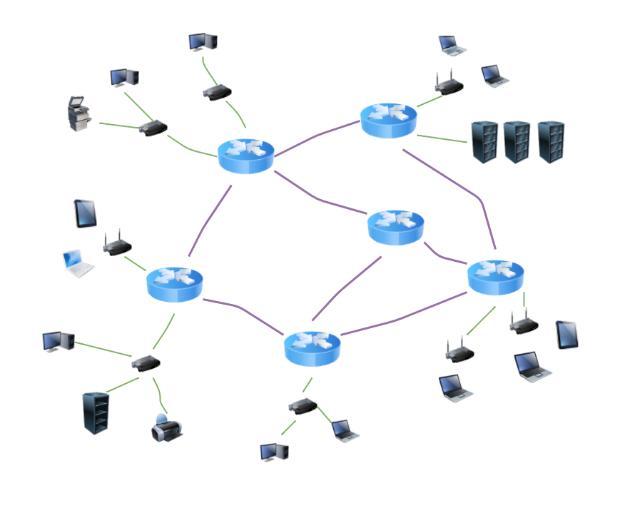 internet schematic - Sieťové technológie