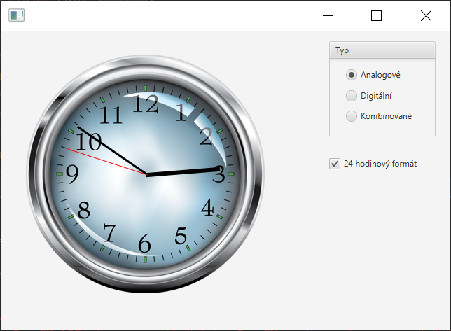 Grafické hodiny v JavaFX